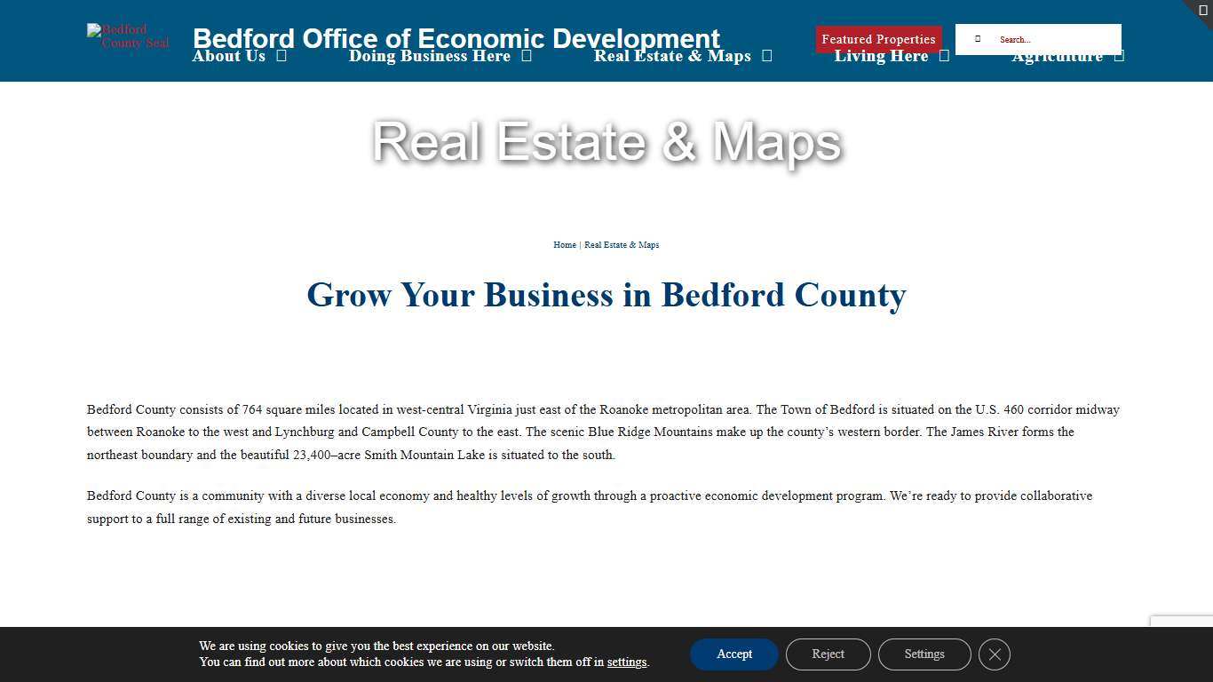 Real Estate & Maps – Bedford County Economic Development
