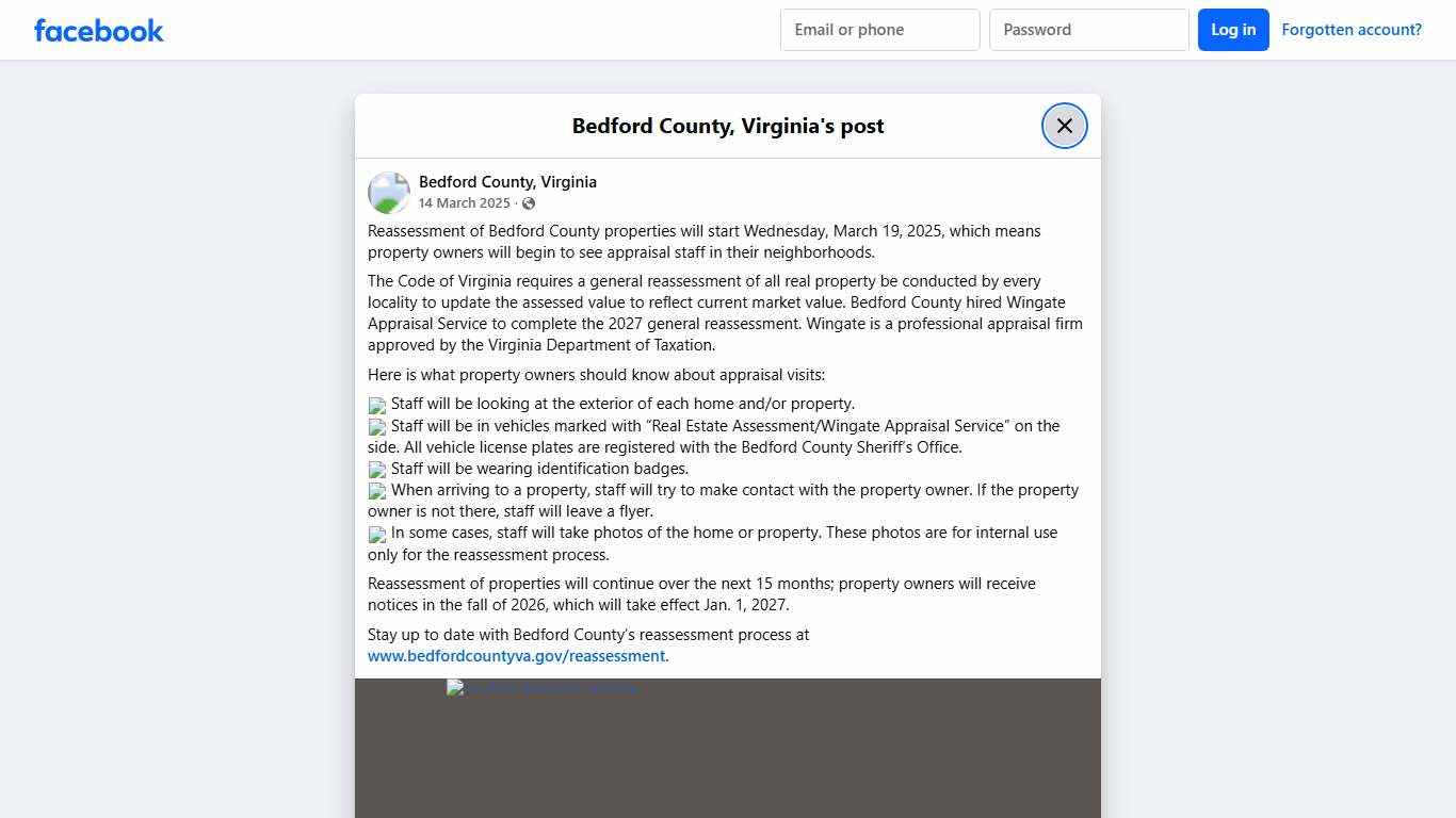 Reassessment of Bedford County... - Bedford County, Virginia Facebook